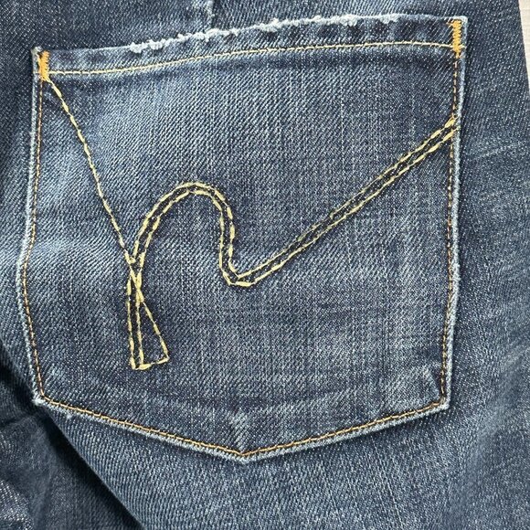 Citizens of Humanity Jeans Womens 27 Faye #003 Low Waist Full Leg Cotton Pockets - Picture 9 of 12